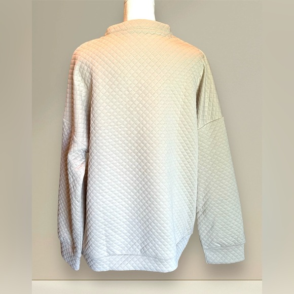 It is Well Boutique Leopard Color Block 1/4 Zip Sweatshirt/Casual Top; NWOT; Med - Picture 8 of 10